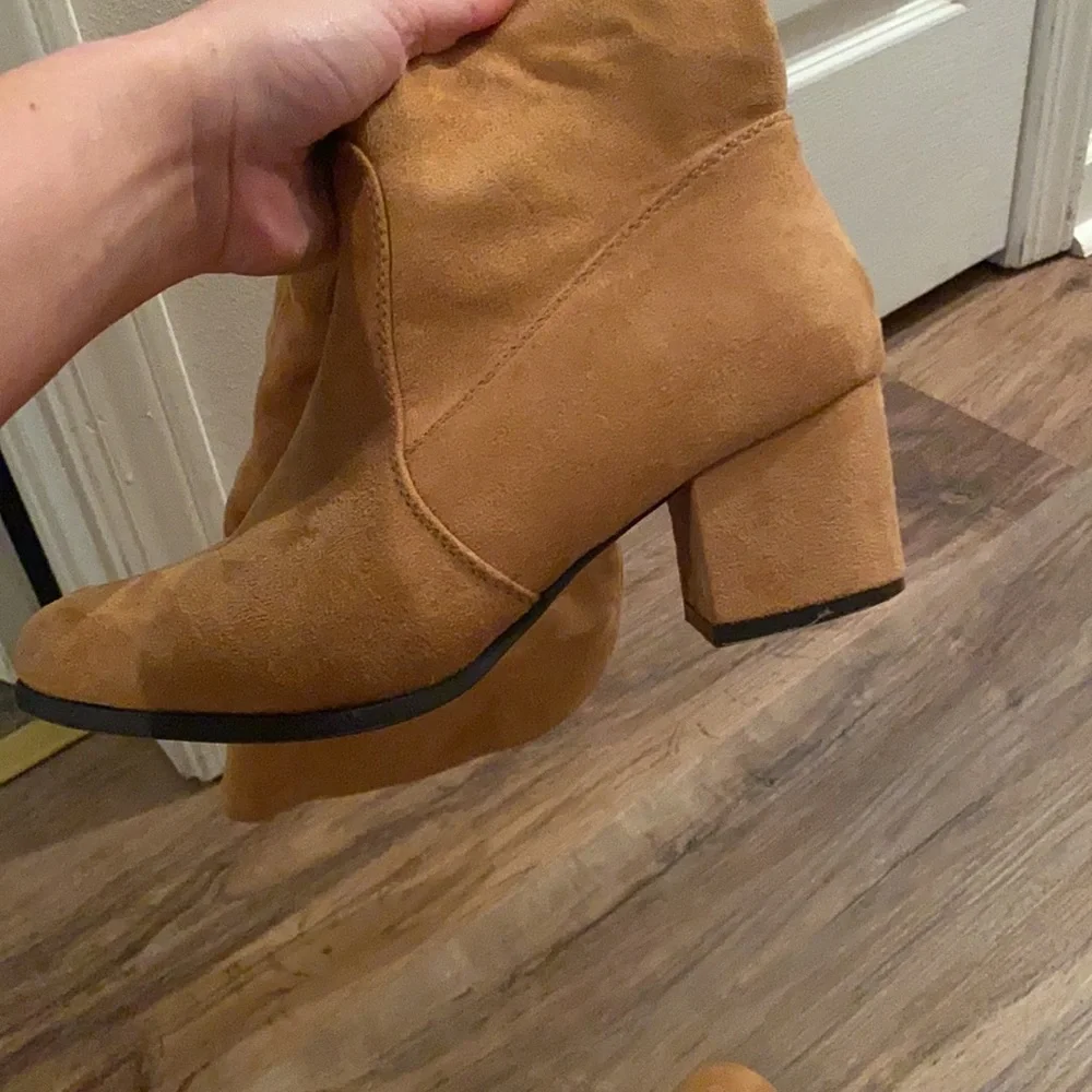 Over the Knee Boots in Camel color